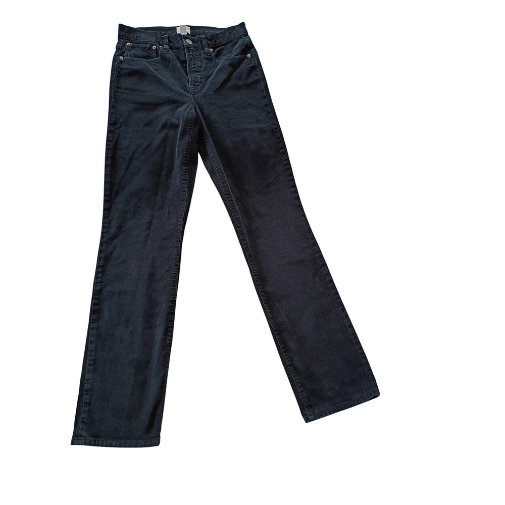 J.Crew Re-Imagined Navy Corduroy Slim Straight Pants 26Tx30 Tall Girl Fit NWOT
